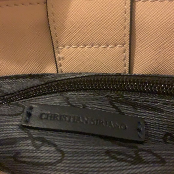 Christian Siriano Pink Crossbody/Shoulder Bag with Gold Bee - Picture 7 of 15